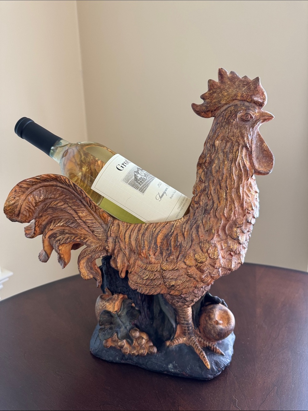 Rooster Wine Bottle Holder